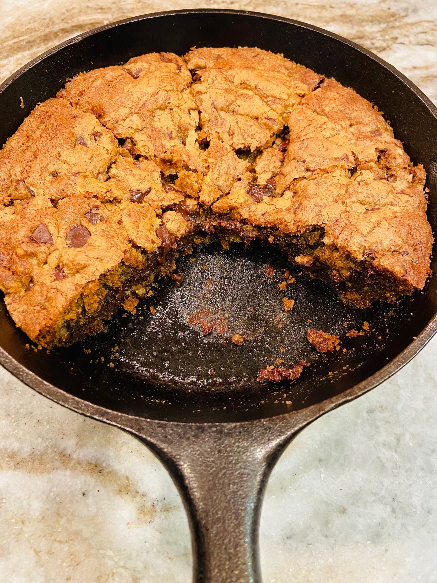 Chocolate Chip Skillet Cookie